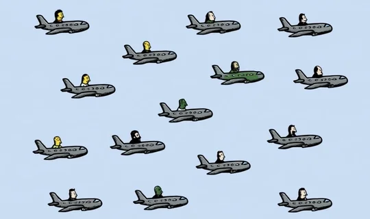bankers on planes 