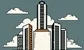 banks on pedestals